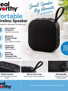 Portable Wireless Speaker by — Black